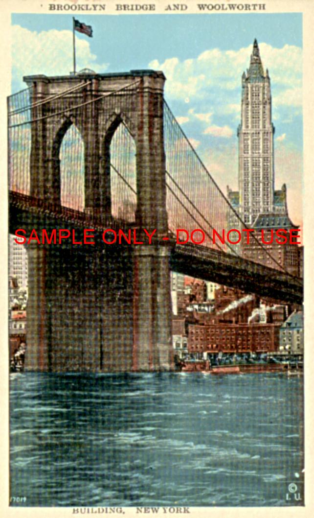 Brooklyn Bridge and Woolworth Bldg